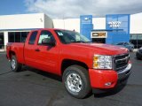 2011 Victory Red Chevrolet Silverado 1500 LT Extended Cab 4x4 #38076386