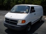 Bright White Dodge Ram Van in 2002