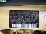 2005 Tucson Color Code for Golden Sand - Color Code: VN