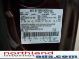 2011 F250 Super Duty Color Code for Royal Red Metallic - Color Code: UK