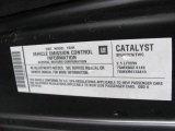 2007 Cadillac CTS Sedan Info Tag
