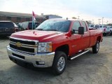 2011 Victory Red Chevrolet Silverado 2500HD LT Extended Cab 4x4 #38076939