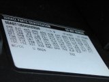 2004 Buick Rainier CXL AWD Info Tag