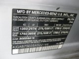 2005 ML Color Code for Brilliant Silver Metallic - Color Code: 744
