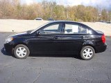 2006 Ebony Black Hyundai Accent GLS Sedan #38170181
