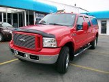 Red Ford F350 Super Duty in 2007