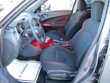 2011 Nissan Juke SV Black/Red w/Red Trim Interior