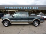 2005 Dark Green Satin Metallic Ford F250 Super Duty King Ranch FX4 Crew Cab 4x4 #38169869