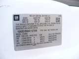 2010 Chevrolet Express LT 3500 Passenger Van Info Tag