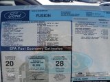 2011 Ford Fusion SE V6 Window Sticker