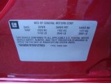 2008 Cadillac STS 4 V6 AWD Info Tag