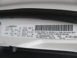 2009 Ram 1500 Color Code for Stone White - Color Code: PW1