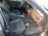 2009 BMW 5 Series 528i Sedan Black Interior