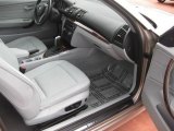 2008 BMW 1 Series 128i Coupe Grey Interior