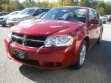 2010 Inferno Red Crystal Pearl Dodge Avenger Express #38270645