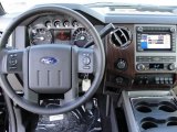 2011 Ford F350 Super Duty Lariat Crew Cab 4x4 Dually Black Interior