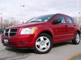 2008 Inferno Red Crystal Pearl Dodge Caliber SXT #3808372