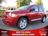 2010 Inferno Red Crystal Pearl Jeep Compass Sport #38276583