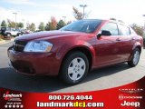 2010 Inferno Red Crystal Pearl Dodge Avenger SXT #38276586