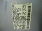 2007 Nissan Pathfinder SE 4x4 Info Tag