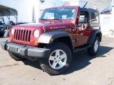 2008 Red Rock Crystal Pearl Jeep Wrangler Rubicon 4x4 #3808337