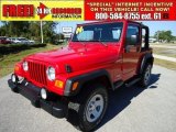 2004 Flame Red Jeep Wrangler Sport 4x4 #38277142