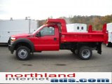Vermillion Red Ford F450 Super Duty in 2011
