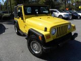 2004 Solar Yellow Jeep Wrangler X 4x4 #38342329