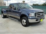 2005 Medium Wedgewood Blue Metallic Ford F350 Super Duty Lariat Crew Cab 4x4 Dually #38342266