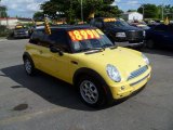 2003 Liquid Yellow Mini Cooper Hardtop #38342801