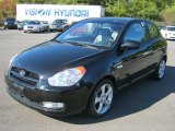 2008 Ebony Black Hyundai Accent GS Coupe #38342815