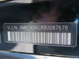 2008 Hyundai Accent GS Coupe Info Tag