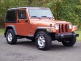 2001 Amber Fire Pearl Jeep Wrangler Sport 4x4 #38412980