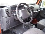 2001 Jeep Wrangler Sport 4x4 Agate Black Interior