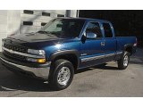 2000 Indigo Blue Metallic Chevrolet Silverado 2500 LS Extended Cab 4x4 #38413297