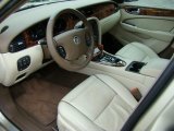 2008 Jaguar XJ Vanden Plas Ivory/Mocha Interior