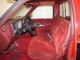 1990 GMC Sierra 1500 Regular Cab Red Interior