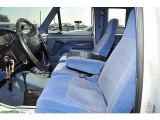 1995 Ford F250 XLT Extended Cab 4x4 Blue Interior