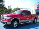 2010 Red Candy Metallic Ford F150 Lariat SuperCab #38474554