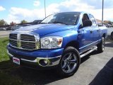 2008 Electric Blue Pearl Dodge Ram 1500 Big Horn Edition Quad Cab 4x4 #38474567