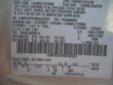 1998 Taurus Color Code for Silver Frost Metallic - Color Code: TS