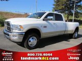2011 Bright White Dodge Ram 3500 HD Laramie Crew Cab 4x4 Dually #38474670