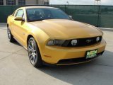 Yellow Blaze Metallic Tri-coat Ford Mustang in 2011