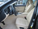 2011 BMW 5 Series 535i Sedan Venetian Beige Interior