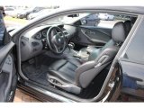 2005 BMW 6 Series 645i Coupe Black Interior