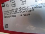 2011 Buick Lucerne CX Info Tag