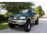 2000 Amazon Green Metallic Ford F150 Lariat Extended Cab 4x4 #38549064