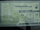 2011 Maserati GranTurismo S Automatic Window Sticker