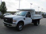 2010 Ford F350 Super Duty XL Regular Cab 4x4 Chassis Dump Truck Front 3/4 View