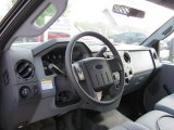 2011 Ford F350 Super Duty XL Regular Cab Chassis Dump Truck Steel Interior